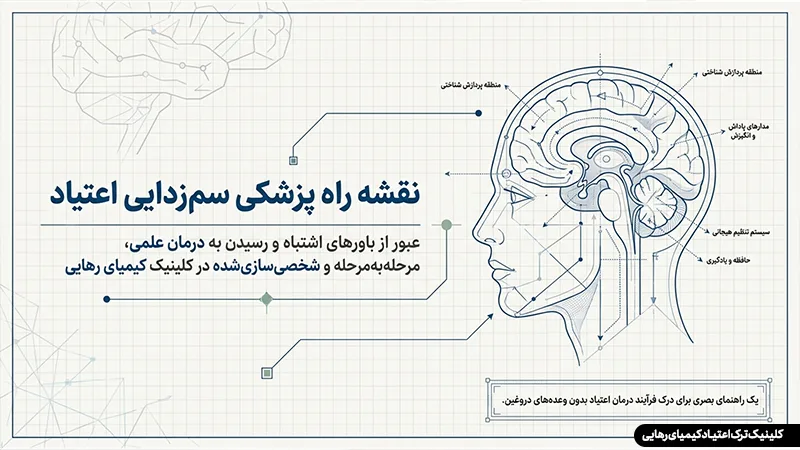 مرکز سم زدایی سریع ترک اعتیاد در تهران (بدون بستری و قیمت شفاف) 1 نقشه راه پزشکی برای سم زدایی
