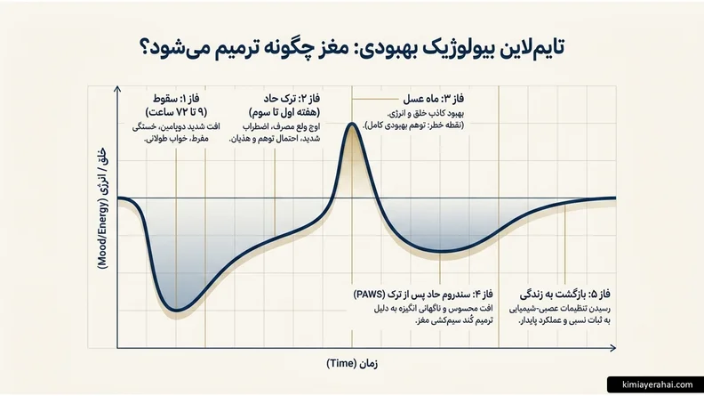 کلینیک ترک شیشه: درمان تخصصی و سرپایی (بدون بستری) 5 تایم لاین بهبودی و درمان بیمار و رهایی از ماده مخدر شیشه