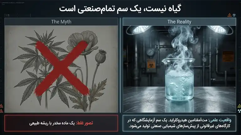 ماهیت ماده مخدر شیشه (ترکیبات، طبع، توهم زا بودن) 2 ماده مخدر شیشه یک سم صنعتی است نه یک گیاه
